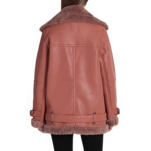 Avec Les Filles Jackets & Coats - NWT Avec Les Filles Vegan Leather Shearling Coat Avec Les Filles Jackets & Coats - NWT Avec Les Filles Vegan Leather Shearling Coat